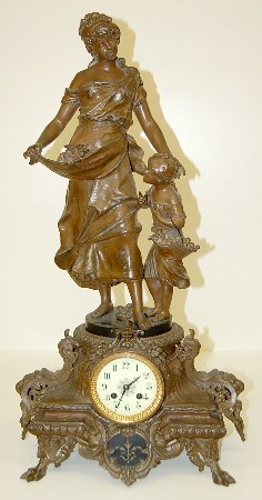 A.D. Mougin French Statue Clock — Antique Clocks Price Guide