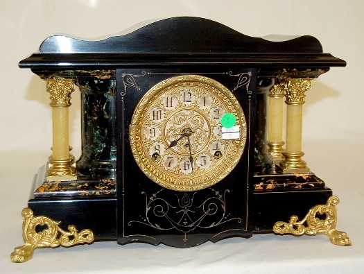 Seth Thomas Adamantine Fancy Mantle Clock — Antique Clocks Price Guide