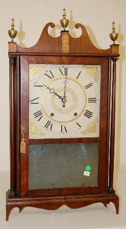 E. Terry and Sons Pillar and Scroll Shelf Clock — Antique Clocks Price Guide