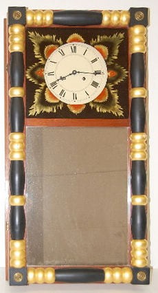 J. Guido Jr. Mass. Looking Glass Shelf Clock — Antique Clocks Price Guide