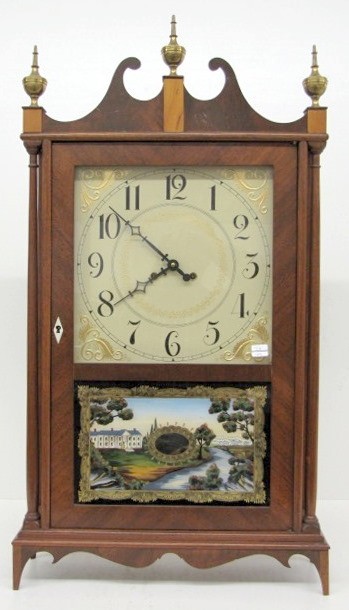 Signed Henri and Hirschel Pillar and Scroll Clock — Antique Clocks Price Guide