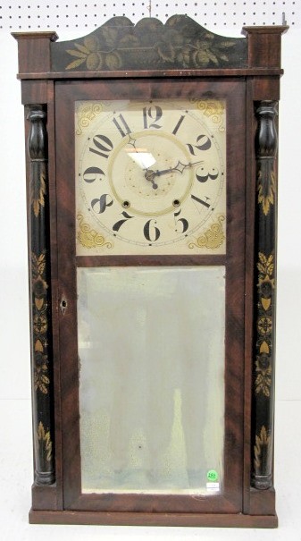 Marsh Gilbert Looking Glass Clock — Antique Clocks Price Guide