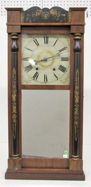 E. and G.W. Bartholomew Looking Glass Clock — Antique Clocks Price Guide