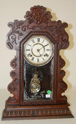 Ansonia "Kenmore" Press Carved Kitchen Clock — Antique Clocks Price Guide