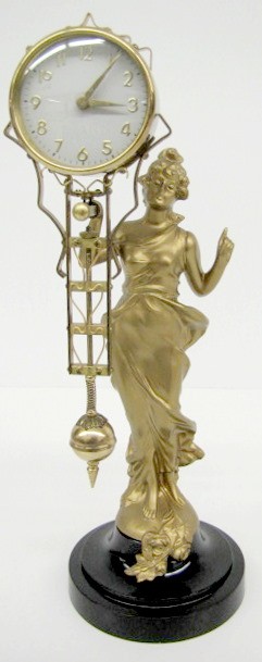 Foreign Diana Swinging Arm Clock — Antique Clocks Price Guide