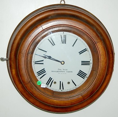 One Year Differential Gallery Clock — Antique Clocks Price Guide