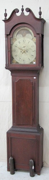 Pennsylvania 1800's Tall Case Calendar Dial Clock — Antique Clocks Price Guide