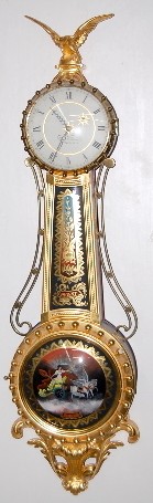 E.O. Stennes Girandole Aurora Glass Clock — Antique Clocks Price Guide