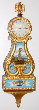Eurich and Romeo Weight Driven Lyre Banjo Clock — Antique Clocks Price Guide