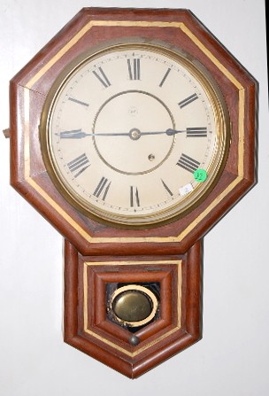 Seth Thomas Short Drop Schoolhouse Clock — Antique Clocks Price Guide