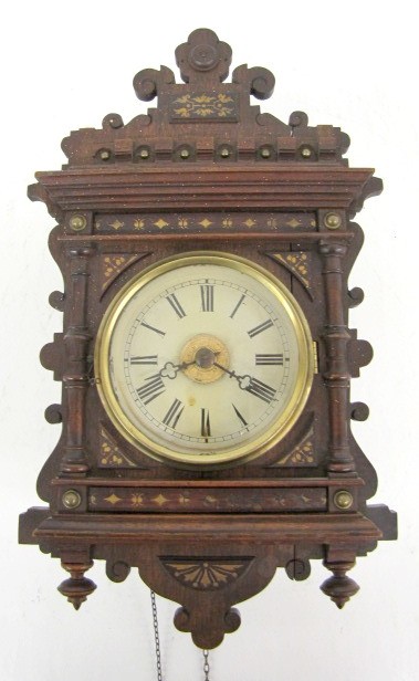 Black Forest Miniature Hanging Clock w/Alarm — Antique Clocks Price Guide