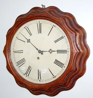 Ingraham Corrugated Wall Hanging Clock — Antique Clocks Price Guide