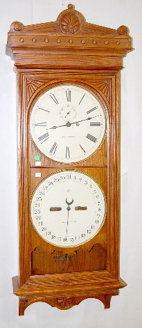Seth Thomas No. 13 Double Dial Calendar Clock — Antique Clocks Price Guide