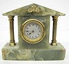 German Green Onyx Dresser Clock