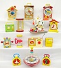 Group of 14 Children's Toy Clocks and Other