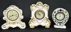 3 Old Decorative China Clocks