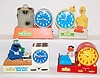 4 Sesame Street Battery Operated Alarm Clocks