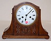 Foreign Oak Carved Mantle Clock