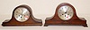 2 Oak Mantle Clocks: Haller Co. and Enfield England