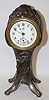 Waterbury Art Nouveau Floral Dresser Clock