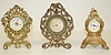 3 Iron Case Clocks Germany and Others