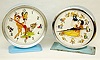2 French Walt Disney Alarm Clocks