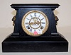 Iron Fancy Open Escapement Mantle Clock