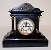 Ansonia Iron 4-Column Fancy Mantle Clock