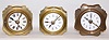Group of 3 German Metal Alarm Clocks