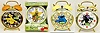 Group of 4 Sesame Street Alarm Clocks