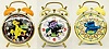 Group of 3 Bradley Sesame Street Alarm Clocks