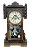 Waterbury Oak Carved Kitchen Clock w/ Alarm