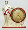 Enamel Swimsuit Dresser Clock