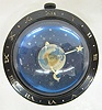 Westclox Globe and Stars Convex Desk Clock