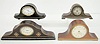 4 Mini Tambour Dresser Clocks