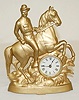 Iron Teddy Roosevelt on Horse Clock
