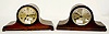 2 Dual Chiming Westminster Chime Mantle Clocks