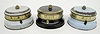 Group of 3 Miniature Metal Tape Measure Clocks