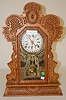 Ingraham Oak Calendar Kitchen Clock