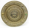 Signed Lenzkirch Ornate Brass Wall Clock