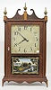 Signed Henri and Hirschel Pillar and Scroll Clock