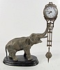 Junghans Bronze Elephant Swinger Clock