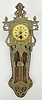 German Metal Hanging Cherub Clock