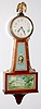Plymouth Geo. Washington and Mt Vernon Banjo Clock