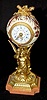 Metal and China Angel Clock