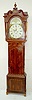 Mahogany Calendar Dial Inlaid Tall Case Clock