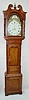 Oak Inlaid Tall Case Clock w/Calendar Dial