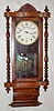 Chauncey Pillar and Scroll Inlaid Clock