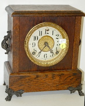 Sessions Oak "Jewel" Mantle Clock — Antique Clocks Price Guide