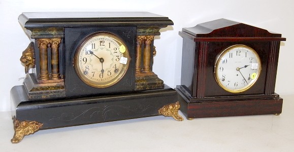 2 Mantle Clocks: Seth Thomas and Sessions "Bellew" — Antique Clocks Price Guide